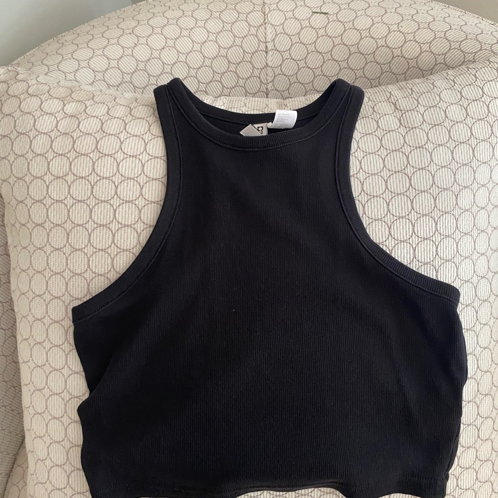 H&M Black Ribbed Tank Top